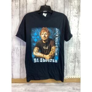 Ed Sheeran Divide World Tour 2017 Photo T Shirt Double Sided Band Tee Small